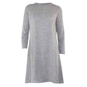 Long Sleeve Midi Shift Dress
